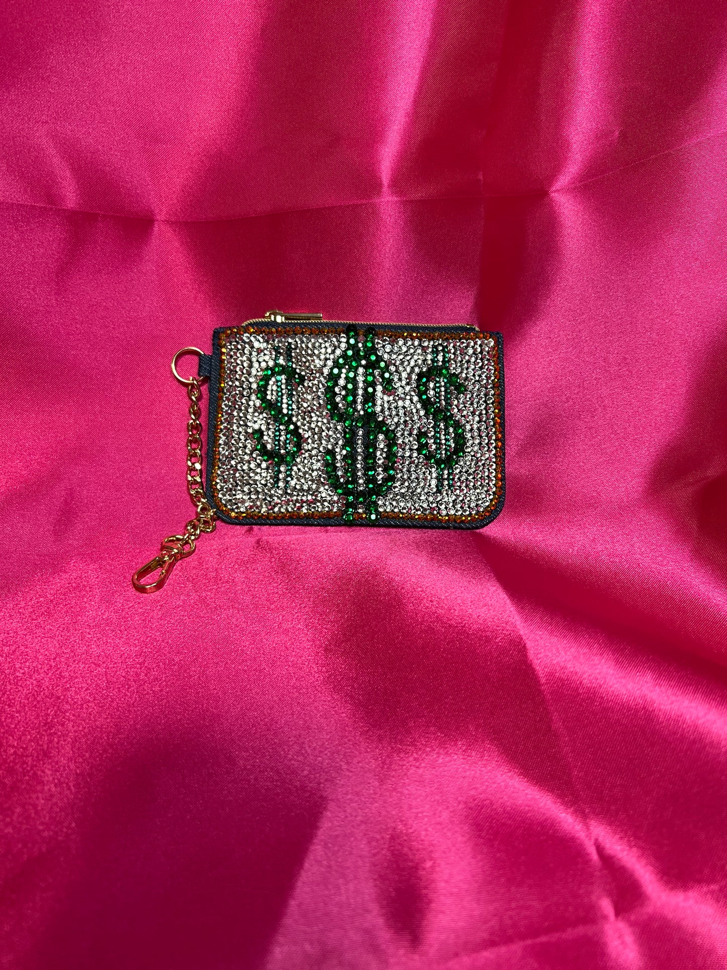 Bedazzled Coin Purse Keychain