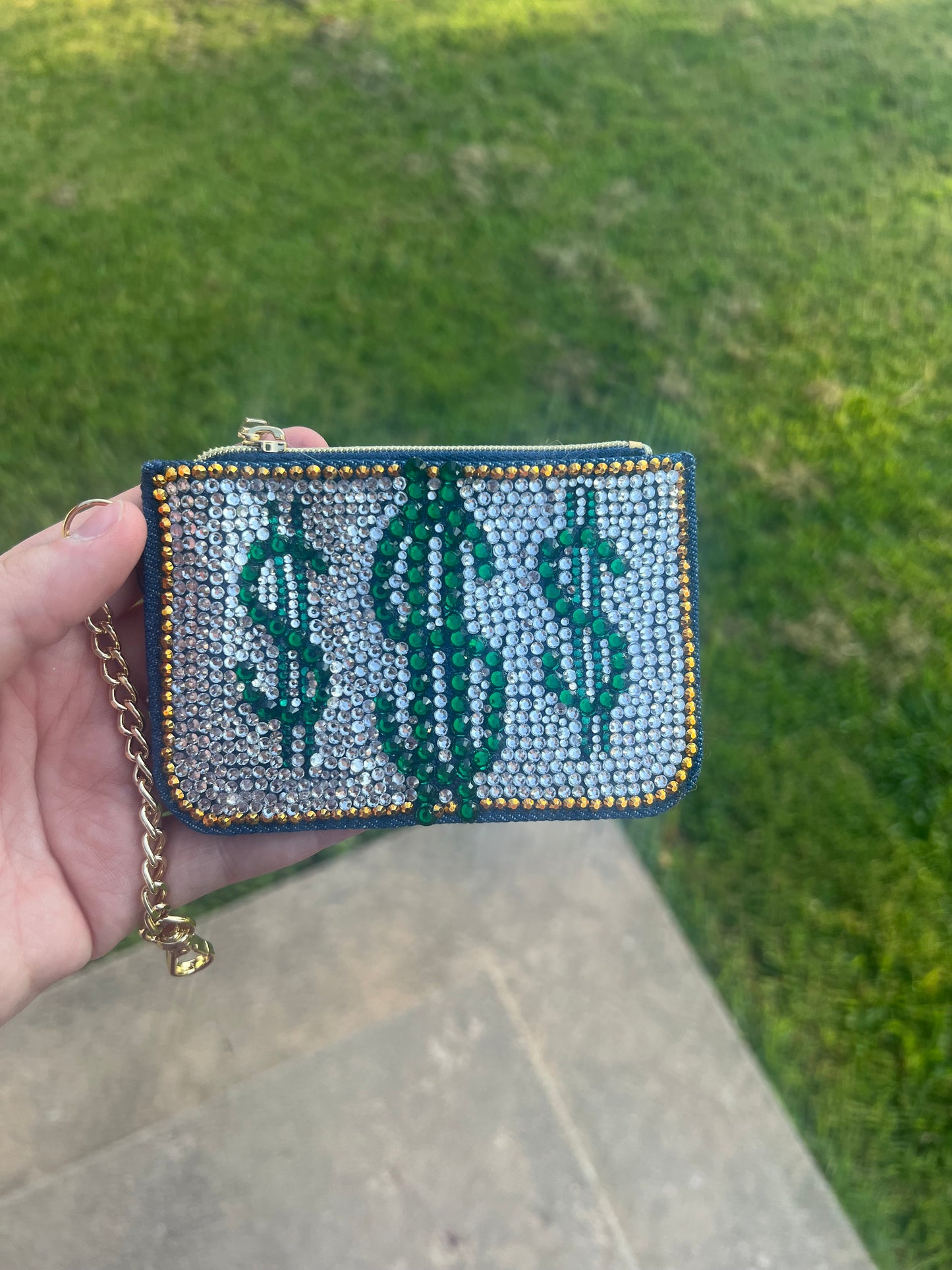 Bedazzled Coin Purse Keychain