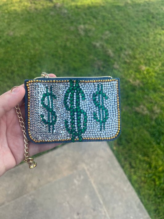 Bedazzled Coin Purse Keychain