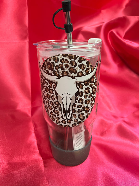 Cow Skull Tumbler