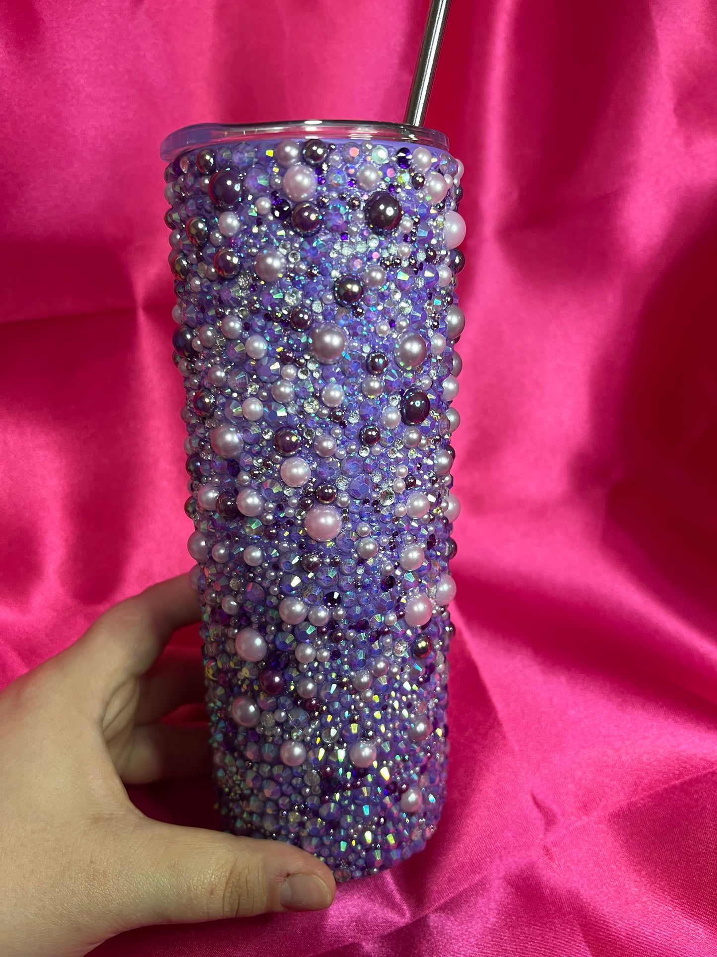 Pearl/Rhinestone Tumbler
