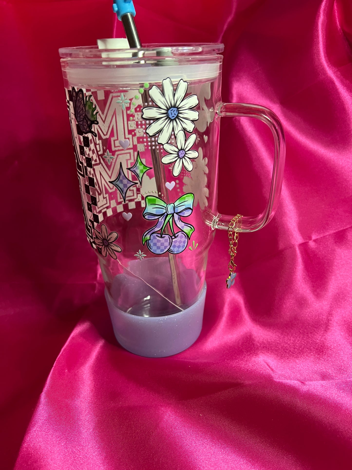 MAMA with cherries/flowers