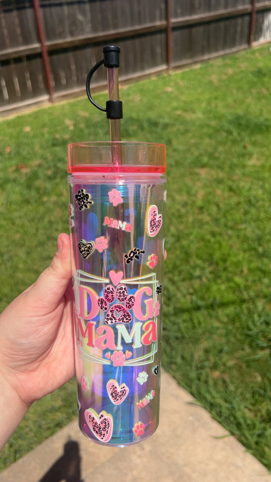 16 oz skinny Dog MaMa Tumbler